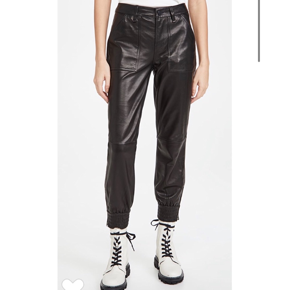 J Brand Arjun genuine leather joggers - Picture 4 of 11